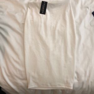 NWT Fashion Nova White Soft Skirt